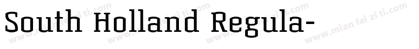 South Holland Regula字体转换